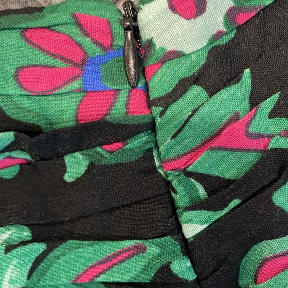 NWOT ZARA Linen Blend Floral Mini Skirt Size XS - Picture 4 of 6